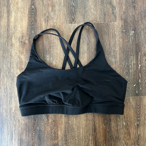 Lululemon Black Energy Bra Size 10 - Picture 5 of 5